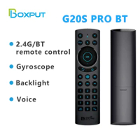 G20S G10S Pro BT Backlit Gyroscope Voice Air Mouse Remote BPR1S Plus IR Learning Custom BT Remote Control for Smart TV Box Stick