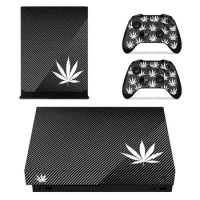 Green Leaf Weed Full Cover Skin Console &amp; Controller Decal Stickers for Xbox One X Skin Stickers Vinyl