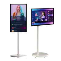 New Stock 27 32 Inch Android System Stand By Me In-Cell Touch Screen Gym Gaming Live Room Smart Tv With Removable Scroll Wheels