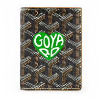 GOYARD MARC防水帆布對開證件卡夾-小/黑棕