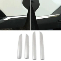 Car Accessories for 2020-2023 Toyota Corolla Cross Exterior Decorations Front Rear Bumper Trim Cover Sticker Frame Gloss Silver