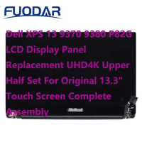 Dell XPS 13 9370 9380 P82G LCD Display Panel Replacement UHD4K Upper Half Set For Original 13.3" Touch Screen Complete Assembly