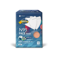 【藍鷹牌】N95醫用立體型成人口罩 五層防護-壓條款 50片x1盒(13色可選)