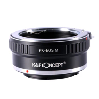 K&amp;F Concept PK-EOS M Adapter for Pentax PK Screw Mount Lens to Canon EOS M Mount Camera EOS M100 M200 M3 M50 ,M6 Lens Adapter