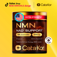 Cata-Kor NAD+ Supplement β NMN 500 mg | Quercetin | TMG | Resveratrol Complex β Supports Cellu