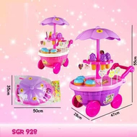 Mainan gerobak eskrim SRG 928 / SRG 928-B ukuran jumbo mainan masakan eskrim anak perempuan