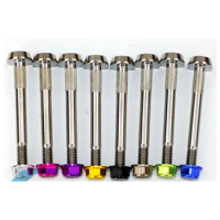 8 Colors Bicycle Suspension Block Bolt with Nut Titanium for Brompton Bike Rear Shock