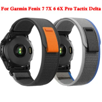 Trail Loop Band for Garmin Fenix 6 6X 7 7X Pro 5 5X Plus Tactix Delta Nylon Strap Watch Bracelet 22mm 26mm
