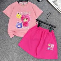 Bộ cottong đùi hoạ tiết baby cho bé gái, đồ bộ cottong đùi cho bé gái sz 25-45 kg