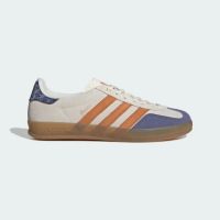 【adidas 愛迪達】Gazelle Indoor 男女 運動休閒鞋 德訓鞋 復古 低筒 米 藍橘(JQ0956)
