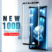 100D Full Curved Tempered Glass for Samsung Galaxy S9 S8 Plus Note 8 9 Screen Protector on The S8 S9 S7 S6 Edge Protective Film