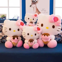New Wonderful game Sanrio Kawaii Hello Kitty New doll Boneka Bantal Boneka Animal Hiasan Home Peluche Giftfriend Birthday Girls