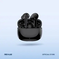 Rexus FX99 TWS Bluetooth 5.4 - Deep Bass, Touch Control & Support Voice Assistant Hitam