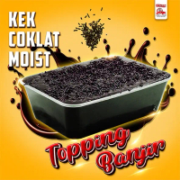 KEK COKLAT MOIST TOPPING BANJIR - B BELLA FOOD (700 GRAM)