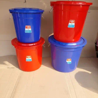KOMET STAR Ember Plastik 50 Liter BAK BASKOM TONG TEMPAT AIR Bahan Tahan Lama Warna Silver Merah Bir