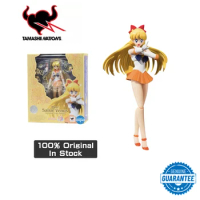 Genuine Original Tamashii S.h.figuarts SHF 14cm Sailor Moon Animation Color Edition Sailor Venus Model Figure Doll Toy Decor