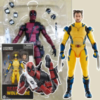 Legend Series Deadpool & Wolverine Action Figure X-Men Articulated Joints Moveable Doll Toy Collecti