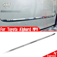For Toyota Alphard MPV 2024 2025 Car Accessories Rear Trunk Lid Below Trim Molding Decoration Stickers
