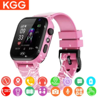 KGG Kids Smart Watch Flashlight Phone Call LBS SOS Location Position SIM Card Alarm Clock Children Smartwatch Camera