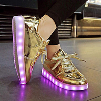 充電發光鞋男女演出熒光鞋夜光休閒鞋七彩燈 雙十一購物節