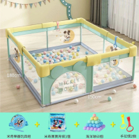【Disney 迪士尼】兒童安全圍欄150x180cm(米奇兒童圍欄 安全圍欄 嬰幼兒布面柵圍欄 平輸品)