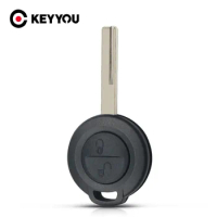 KEYYOU 2PCS Remote 2 Buttons Car Key Shell Cover Case For Mitsubishi Colt Warior Carisma Spacestar Straight Key Uncut Blade