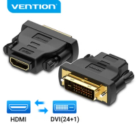 Vention DVI to HDMI Adapter Bi-directional DVI D 24+1 Male to HDMI Female Cable Connector Converter for Projector HDMI to DVI