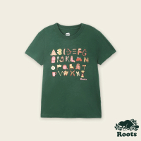 【Roots】Roots 女裝- WILDLIFE ALPHABET短袖T恤(深綠色)