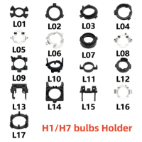 H7 LED H1 Headlight Bulb Base Holder Retainer Headlamp Socket Adapter For Ford Focus/Kia/Benz/BMW/Audi/Mazda/NISSAN/Skoda 2Pcs