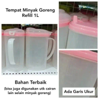 Baru [ 1L ] Tempat Minyak 1 Liter 1000 Ml Golden Lemon Wadah Botol Minyak