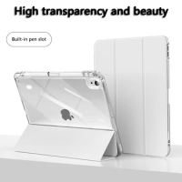 New Tablet Soft Edge Pen Slot Protective Case For iPad 2021 2022 M1 M2 Pro11 12.9 case 10.2 9th 8th 7th Generation Air 5 4 Cover