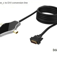 USB 3.1 Type C + DP + Mini DP To DVI 3-in-1 HD Conversion Cable