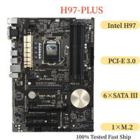 For ASUS H97-PLUS Motherboard 32GB LGA 1150 DDR3 ATX Mainboard 100% Tested Fast Ship