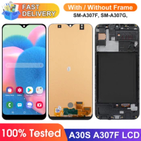 tft Screen for Samsung Galaxy A30s A307 A307F A307G Lcd Display Touch Screen Digitizer with Frame for Samsung A30S Replacement