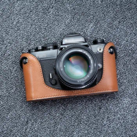 New Leather Camera Case For Nikon FM2 FE2 FE FM FM3A balck or brown Wine red chocolate color