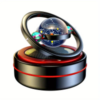 Rotating Car Ornament Solar Floating Planet, Christmas Gift, Car Aromatherapy Diffuser Car Interior 