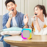 K12 Karaoke hine Portable Bluetooth 5.3 PA Speaker System with 1-2 Wireless Microphones Home Family Singing Children's Giftseinknoeitklnmbvnwierthbneinvkne