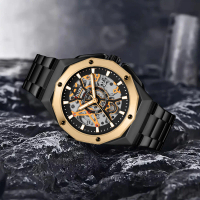 PROMO  BELLEDA 9476 RANTAI Jam Tangan Pria Rantai Automatic Original Anti Air Watches