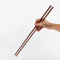 加長筷子 麻辣燙煮面火鍋防滑油炸 超長防燙實木筷海底撈商用45cm