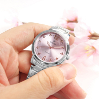 MIRRO 米羅 / 典雅精緻 藍寶石水晶玻璃 不鏽鋼手錶-紫色/32mm