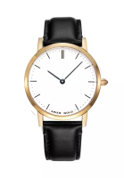 Aries Gold Aries Gold Urban Tango Gold and Black Leather Watch