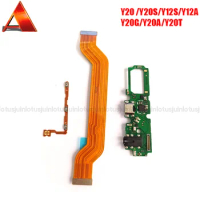 For Vivo Y20 Y20S A20G Y20A Y12S Y20G Y20T 2020 2021 Power Volume Button Main Mainboard USB Charging Dock Board Cable Microphone