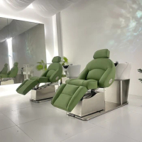 Stylist Electric Shampoo Chair New Collection Hairstylist Salon Hairwash Bed Professionals Women Shampoobett Spa Furniture