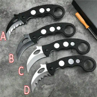 D2 Steel Pocket Folding Karambit Outdoor Camping Survival Hunting Knife Tactical Military Utility EDC Csgo Knives Nava