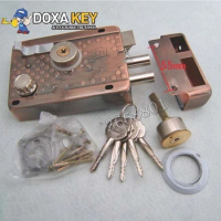 Best Quality 505 bronze cross key outside door lock Copper lock