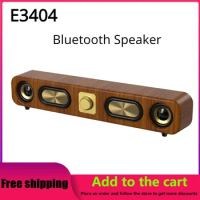 Portable High Sound Quality Multifunction TV Computer Subwoofer Sound Surround Music SoundBar Wireless Wooden Bluetooth Speakers