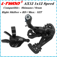 LTWOO MTB AX12 1x12 Speed Bicycle Transmission Groupset SL-AX12 Shifter and RD-AX12 Rear Derailleur 52T Shadow 12S 12V parts