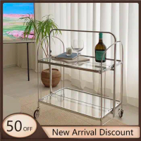 Design Sofa Side Coffee Tables Unique Minimalist Aesthetic Transparent Coffee Tables Mobile Household Neuble Balcony Furnlture