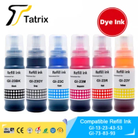 Tatrix GI 23 GI23 GI-23 Premium Color Compatible Bulk Bottle Water Based Refill Ink for Canon PIXMA PIXMA G620 Printer