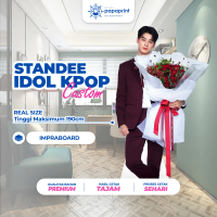 Papaprint Standee Custom Real Size / Human Stande Figure Besar / STANDEE KPOP / Bebas Request / Idol